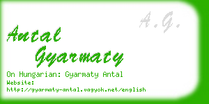 antal gyarmaty business card
